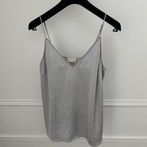 Aritzia Wilfred Free Gray/Blue Satin Camisole